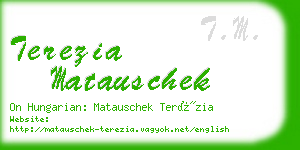 terezia matauschek business card